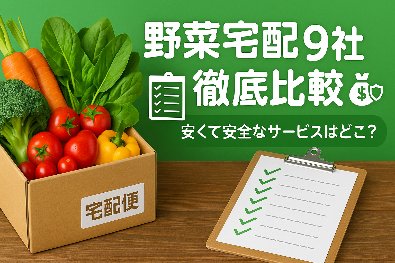 野菜宅配おすすめ9社を徹底比較！安くて安全なサービスはどこ？
