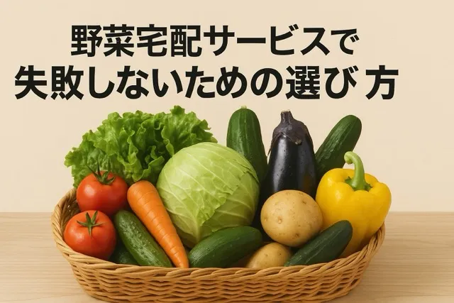 野菜宅配サービスで失敗しないための選び方