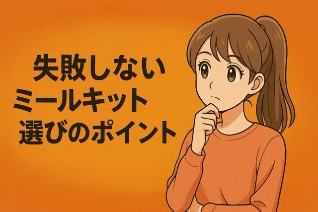 失敗しないミールキット選びのポイント