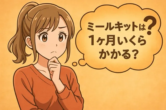 ミールキットは1ヶ月いくらかかる?