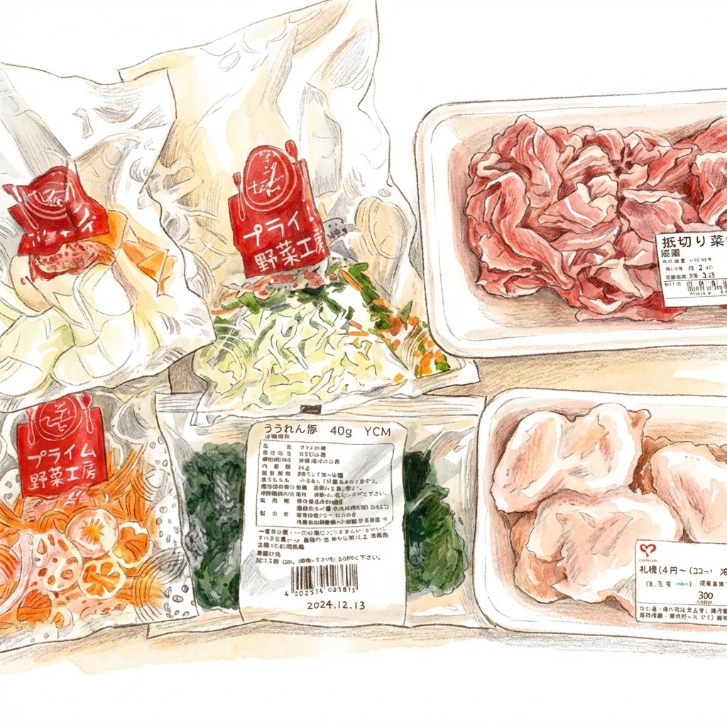 ミールキットは下処理済みなので調理が簡単